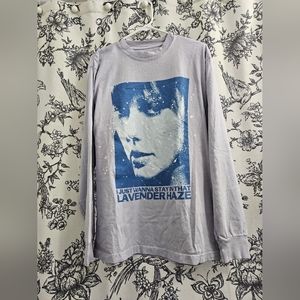 Taylor Swift Lavender Haze Midnights eras tour long sleeve crew neck large
